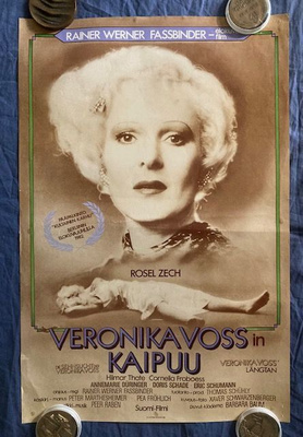 Fassbinder: Veronika Vossin kaipuu. Elokuvajuliste.