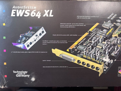 Terratec ISA väylä EWS64XL äänikortti paketissaan