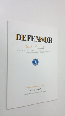 Defensor legis N:o 2/2007 : Suomen asianajajaliiton äänen...