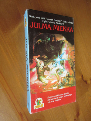 Julma miekka (Omaxi) VHS pahvikannet Sword and the Sorcerer