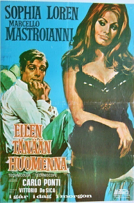 Elokuvajuliste: Eilen tänään huomenna (Sophia Loren)