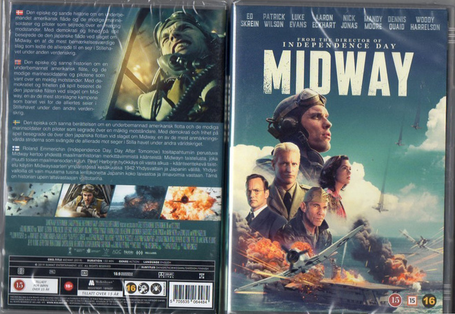 Midway (2019)	(77 130)	UUSI	-FI-	nordic,	DVD		luke evans