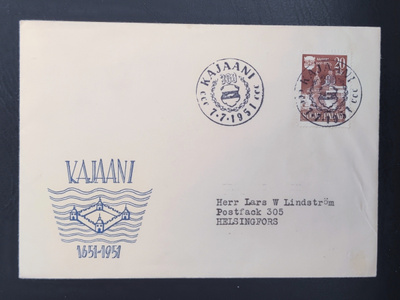 1951 FDC Kajaani 300 vuotta