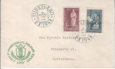 FDC 1948 Mikael Acricola