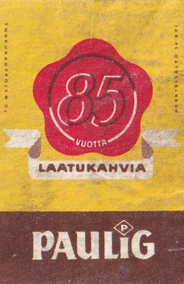 Paulig Laatukahvia 85 vuotta b5721