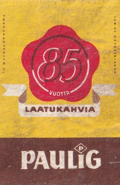 Paulig Laatukahvia 85 vuotta b5721