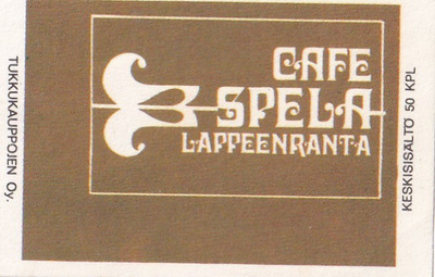 Lappeenranta. Cafe SPELA     b526