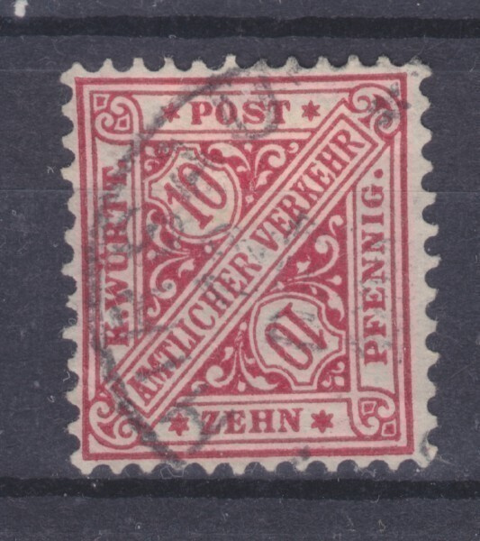 Saksa Wyrtenberg 1881  Mi Dienst 203