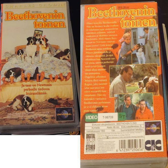 BEETHOVENIN TOINEN VHS