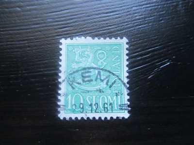 M54 Leijonamerkki 10mk vihreä 1954