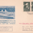 SUOMESTA M/S KUNGSHOLM LÄHETYS RUOTSIN KAUTTA USA,HAN - pikkukuva 1