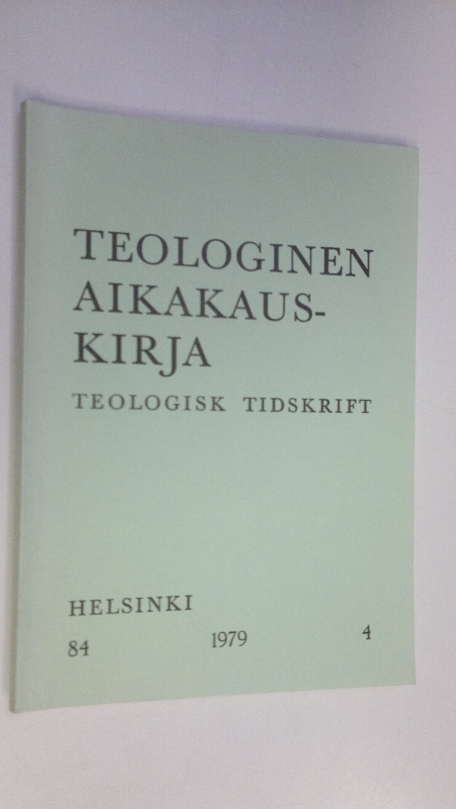 Teologinen aikakauskirja 4/1979