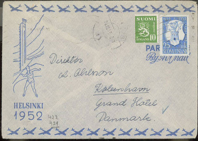 1952 Pietarsaari ym lentokirje Sveitsiin -52