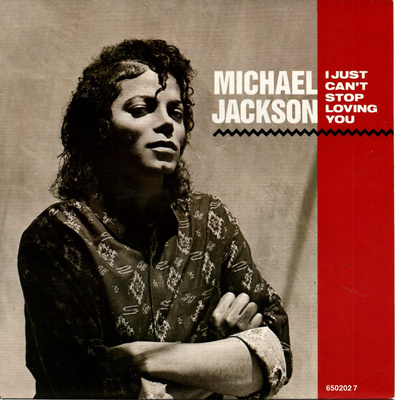 MICHAEL JACKSON: I Just Can't Stop Lovinhg You / B 7" kannet