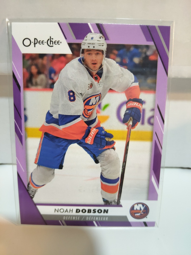 2023-24 O-Pee-Chee - Purple Border #324 Noah Dobson 13/49