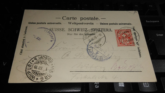 Sveitsi - Wiborg Davos PK 1899 26/10