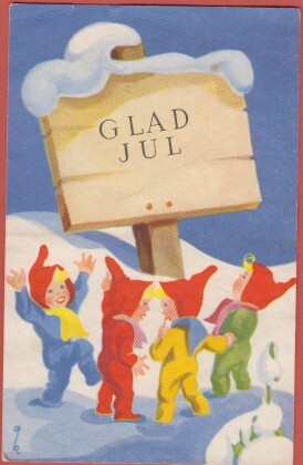 Knüpfer Tontut  Glad Jul kyltin luona