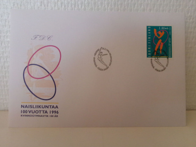 FDC- ensipäiväkuori - Naisliikuntaa 100 vuotta 1996