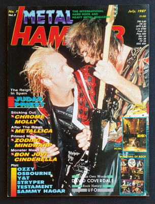 Metal Hammer 1987 : Judas Priest , Iron Maiden , Ufo , Y&T