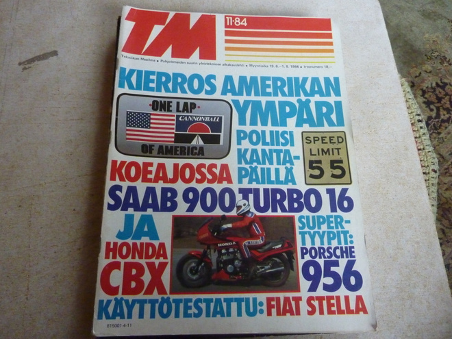 TM 11-84  Saab 900 Turbo , Honda CBX