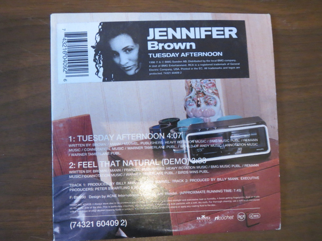 Jennifer Brown: Tuesday Afternoon CDS
