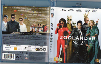 Zoolander No 2 (10 355) k -FI- BLU-RAY nordic, ben stiller