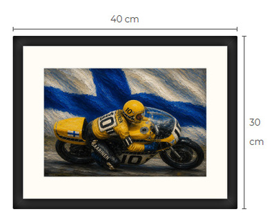 Uusi Jarno Saarinen art print kehystetty 30 cm x 40 cm