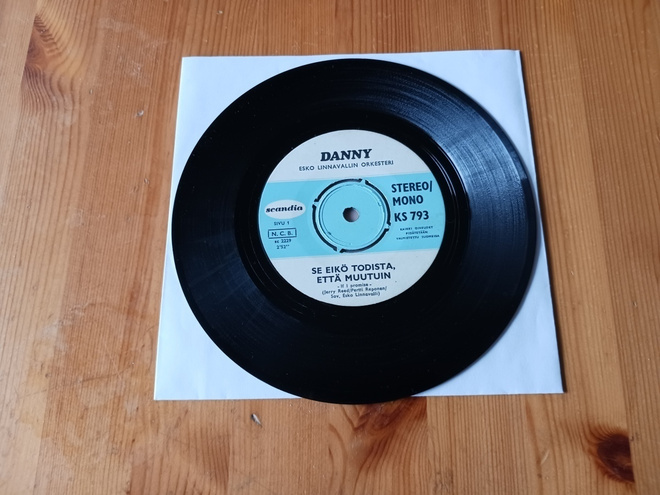Danny – Se Eikö Todista, Että Muutuin 7" orig 1969