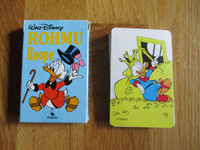WALT DISNEY ROHMU Roope korttipeli pelikortit KIRJALITO (c) 