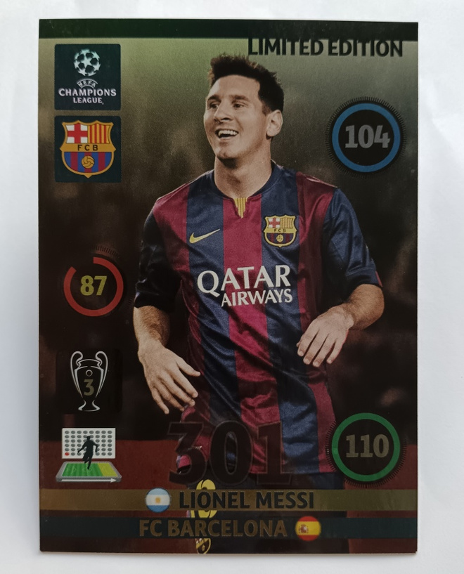 Panini UCL 2014 Limited Edition XXL Lionel Messi