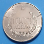 Hopeinen juhlaraha 1000 mk vuodelta 1960. - pikkukuva 1