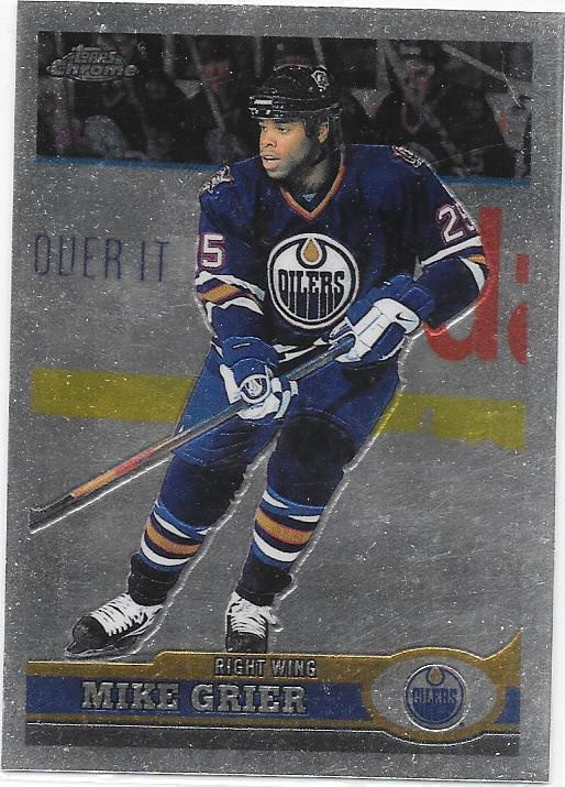 1999-00 Topps Chrome #246 Mike Grier Edmonton Oilers