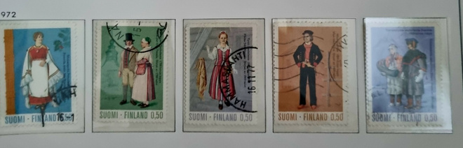 LaPe 709, 710, 711, 712, 713 - Kansallispuvut 1972 - o
