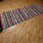 Räsymatto kirjava musta 253x73cm - pikkukuva 2