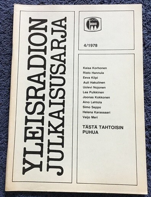 Tästä tahtoisin puhua