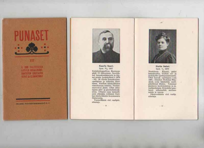 Punaset III ja IV, v. 1909 ja 1910 val. uus.sos.dem. edust