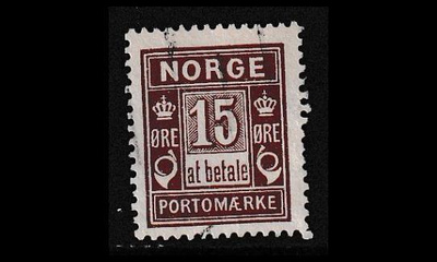 Norja PORTO_4_IIA o 15 öre (13½:12½) (1889)