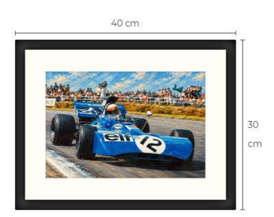 Uusi Formula F1 art print kehystetty 30 cm x 40 cm