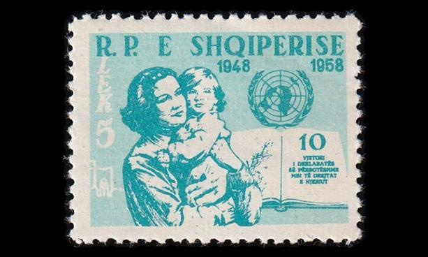 Albania 590 ** Ihmisoikeuksien julistus 10v (1959)