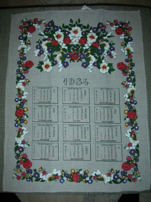 Kalenteripyyhe 1984