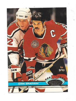 1991-92 Stadium Club #181 Dirk Graham Chicago Blackhawks