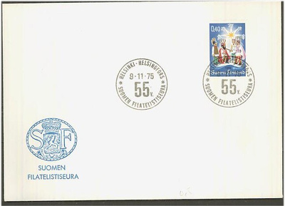 1975 SUOMEN FILATELISTISEURA 50v blankkokuorella