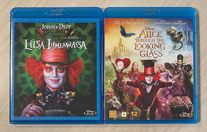 Liisa Ihmemaassa 1&2 (Blu-ray) Mia Wasikowska & Johnny Depp