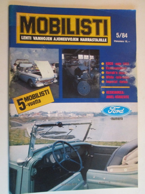 MOBILISTI LEHTI 5 /1984 SIS.LUETTELO KUVA 3