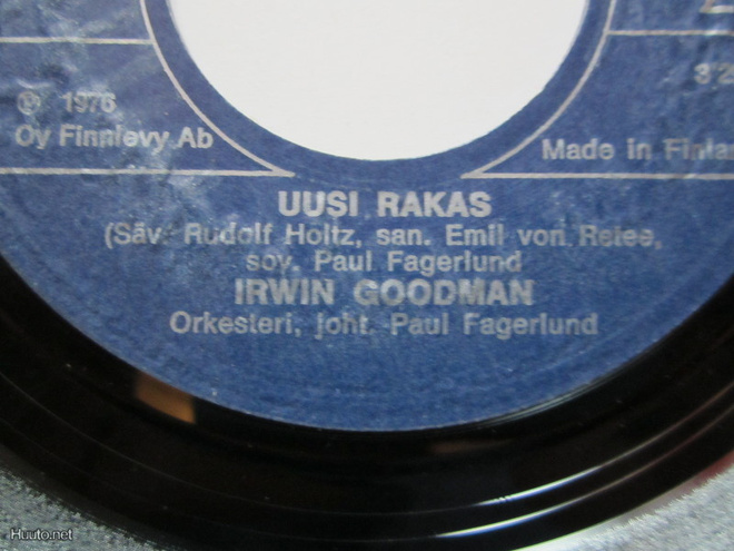 IRWIN GOODMAN SINGLE HÄIRIKKÖ / UUSI RAKAS 1976