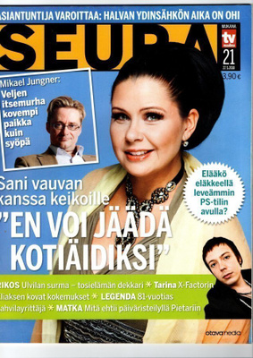 Seura n:o 21 2010 Sani. Ulvilan murha. Elias. Hilda. Riitta.