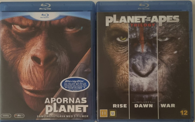 APINOIDEN PLANEETTA 5 LEVYN BOXI & PLANET OF APES TRILOGY