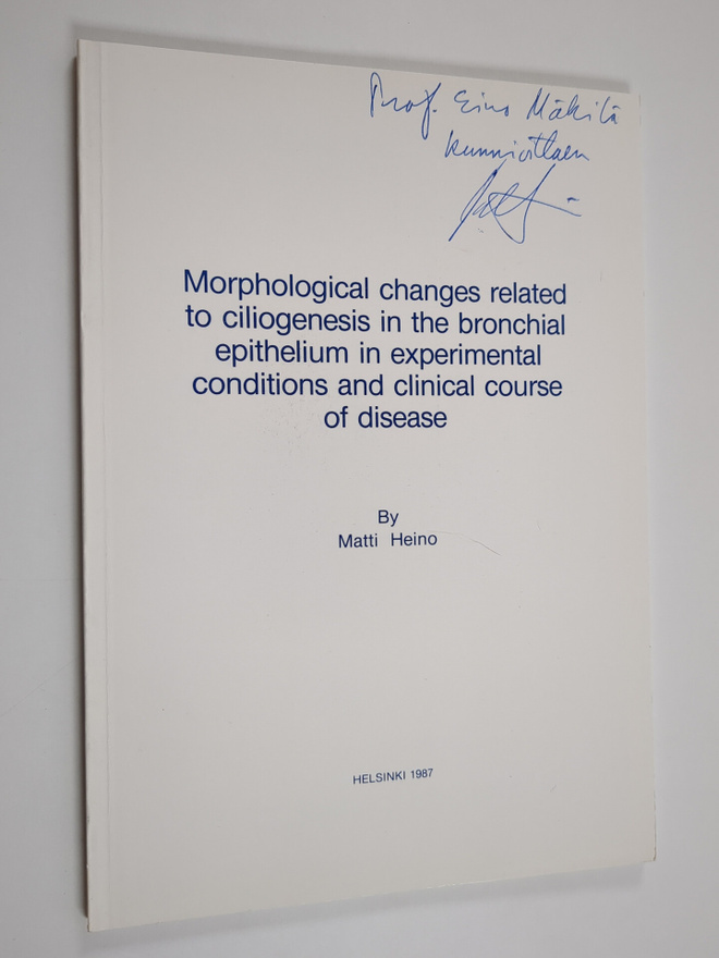 Matti Heino : Morphological changes related to ciliogenes...