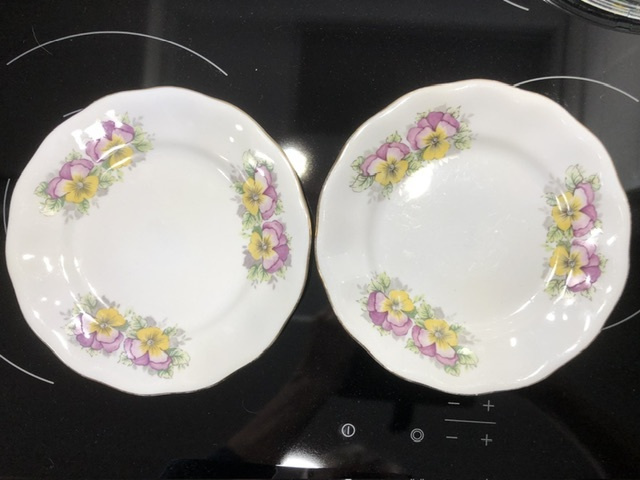 Kultareuna orvokit pullalautanen/asetti 2kpl Made in Poland