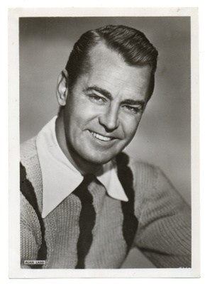 Vanha valokuva 40-luvulta Filmitähti ALAN LADD 1913-1964